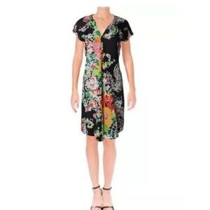 Lauren Ralph Lauren Women’s Dark Floral Paisley Shift Dress Size 8 Whimsigoth